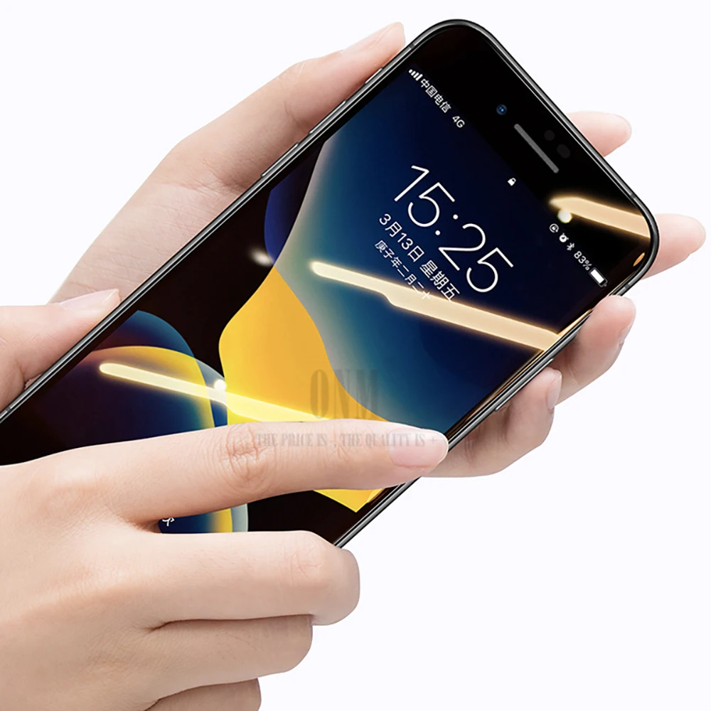 Полностью изогнутое закаленное стекло для iPhone SE 2020 Защита экрана 2 второе