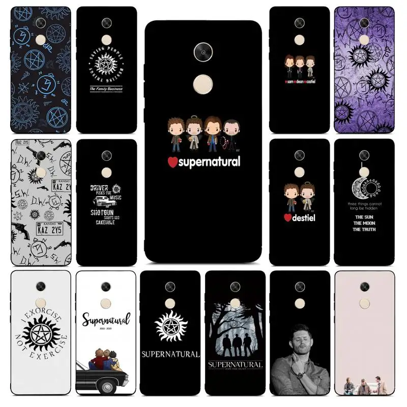 

MaiYaCa Supernatural SPN Dean And Sam Phone Case for Redmi Note 8 7 9 4 6 pro max T X 5A 3 10 lite pro