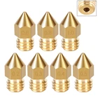 Высококачественные насадки MK8, 4 шт., 0,2, 0,3, 0,4, 0,5, 0,6, 0,8 мм, латунная резьба М6, 1,0 мм, нить для 3D-принтеров Hotend CR10 Ender3