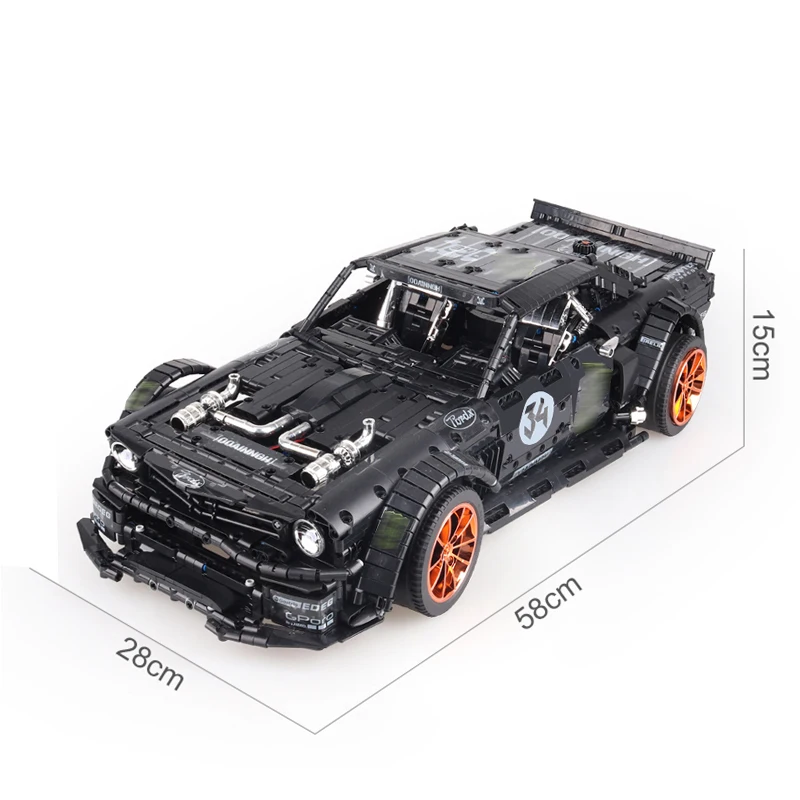 2019 Новый 1965 Mustang Hoonicorn гоночный автомобиль Ft высокотехнологичных 20102 MOC 22970