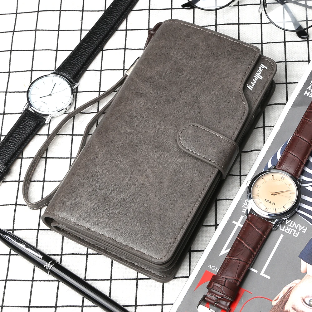 Мужской кошелек сумка на молнии 30-процентный большой объем деловые Стандартные