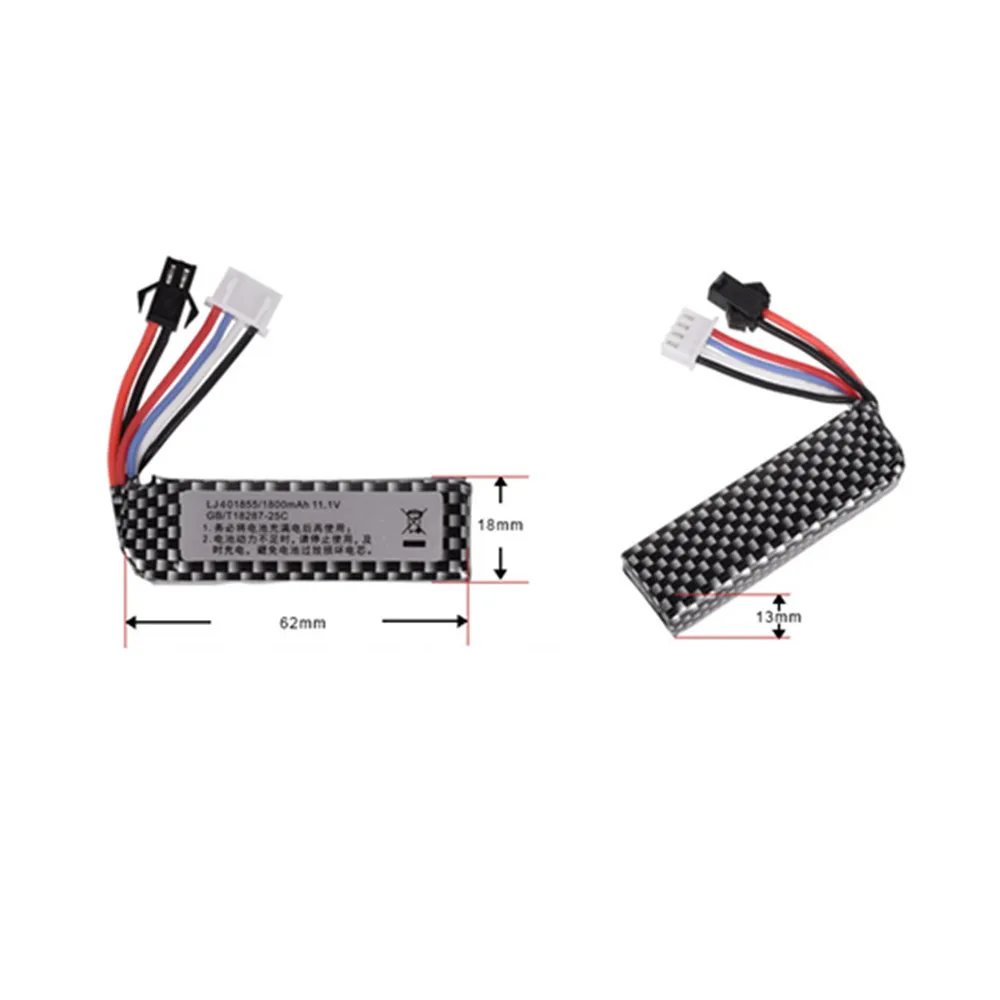 3 шт. 11 1 В 1800 мАч 25C 401855 3s водяной пистолет Lipo аккумулятор для M4/AK AKKU Mini Airsoft BB
