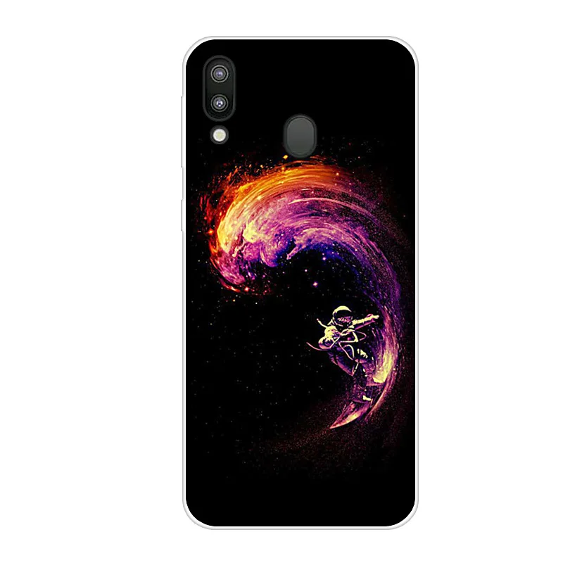 25 Для samsung M20 чехол милый мультфильм мягкий силиконовый планета кошка для телефона С Рисунком Тигра чехол для samsung Galaxy M20 задняя крышка M 20 M205F Coque - Цвет: 25