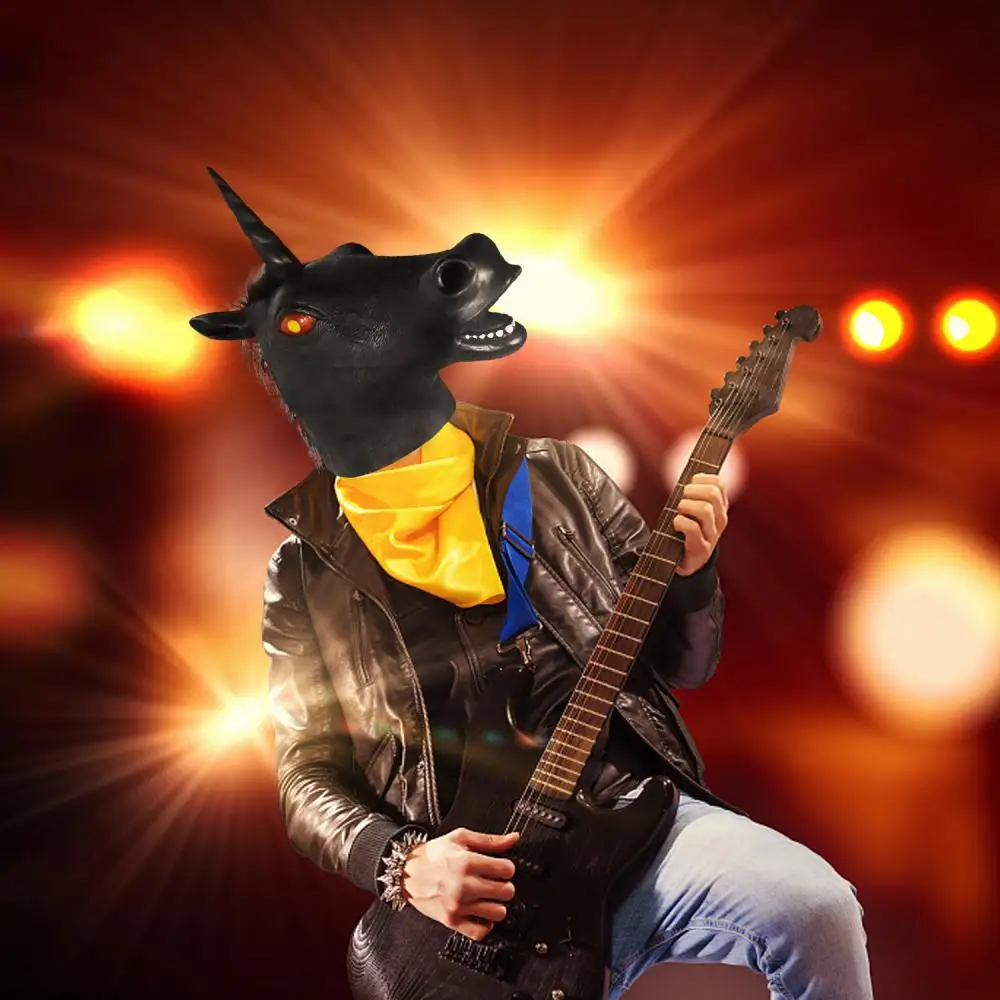 Волшебная Маска единорога Cosmask Новинка костюм на Хэллоуин для вечерние Единорог