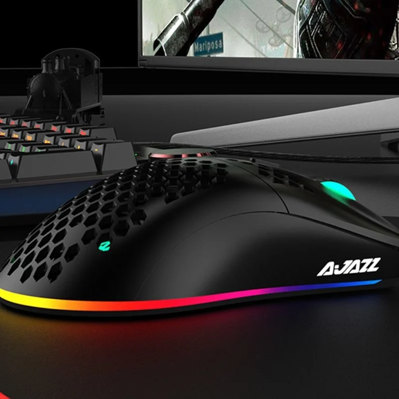 AJ390 Light Weight Wired Mouse Hollow-Out Gaming Mouce Mice 6 DPI Adjustable for Windows 2000/XP/Vista/7/8/10 Systems Au19 20 | Компьютеры