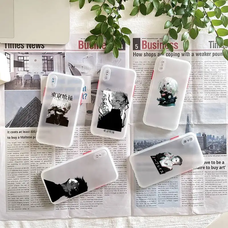 

Anime Tokyo Ghouls terror horror Phone Case matte transparent For iphone 7 8 11 12 plus mini x xs xr pro max cover