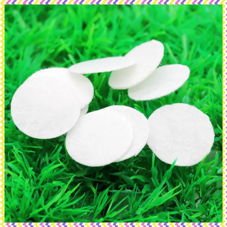 DHK 1'' Free shipping white felt circles patches hairbow decoration diy wholesale OEM 25mm E1456