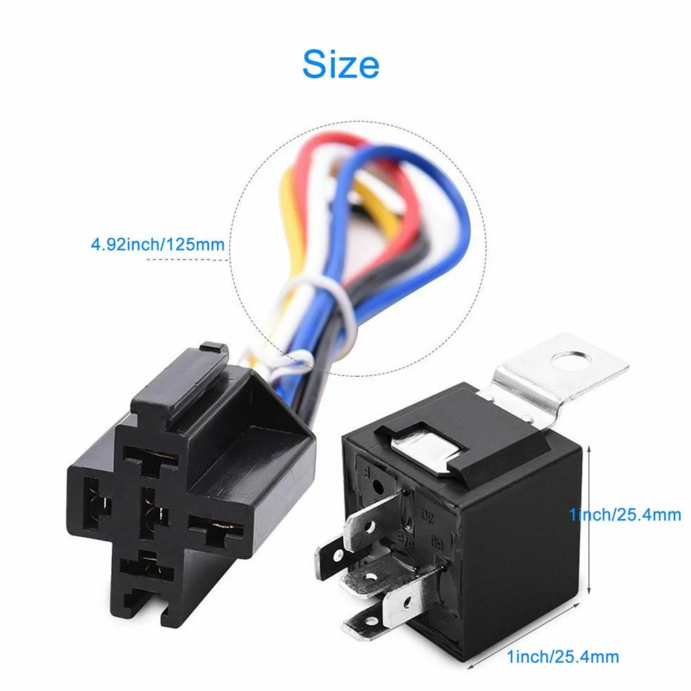 12V 30/40 Amp 5-контактный SPDT автомеханический переключатель электрическое Реле