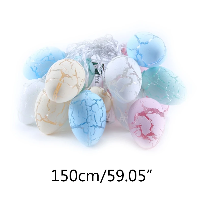 

Easter Cracked Egg Shape String Light Energy Saving Battery Powered Lamp Decor