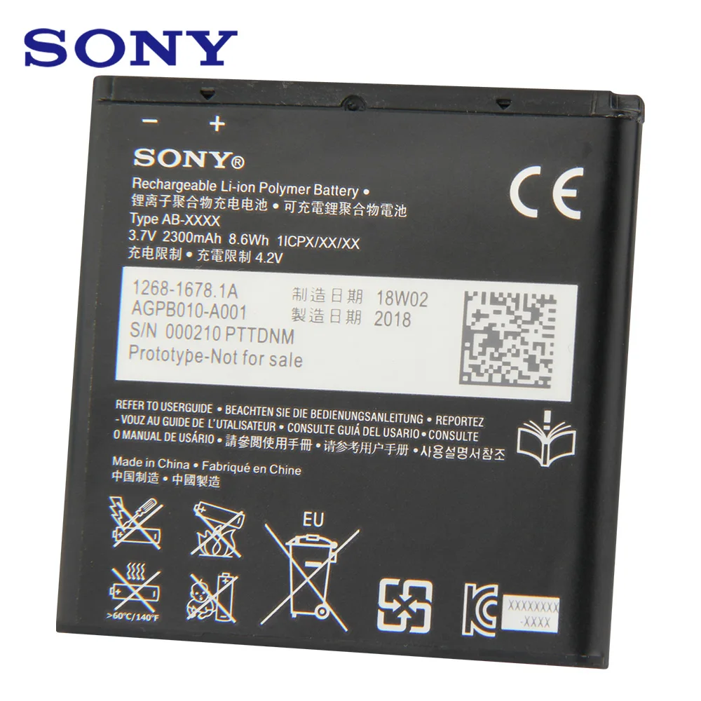 Оригинальная запасная батарея для телефона BA950 Для SONY Xperia M36h C5502 C5503 AB 0300 ZR