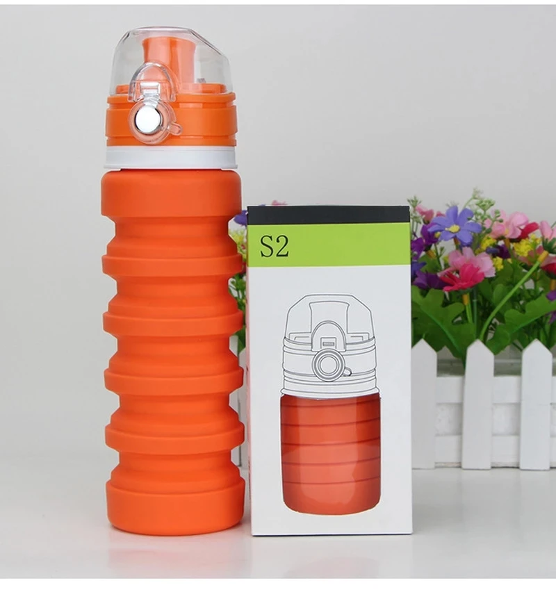 

Outdoor Travel Silicone Folding Water Bottle Large Capacity Multi-purpose Kettle Retractable Portable Sports Water