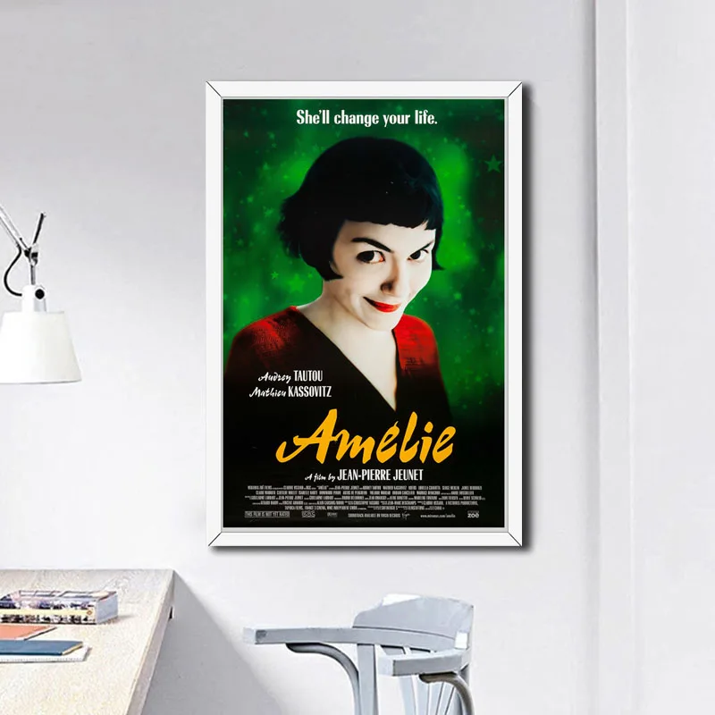 Amelie классический фильм художественная живопись Шелковый Холст плакат настенный