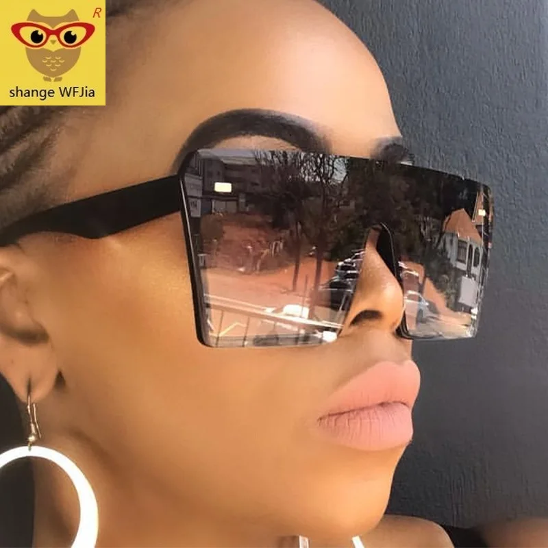 Очки солнцезащитные большие квадратные для мужчин и женщин роскошные модные