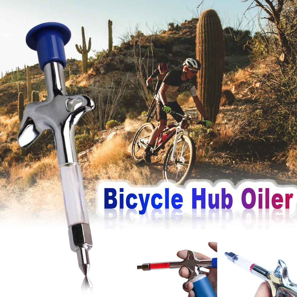 

Bicycle Hub Grease Injector Road Mountain Bike Hub Lubricating Oiling Tool Grease Gun Tasteless Antirust Bicycle Repair Tools