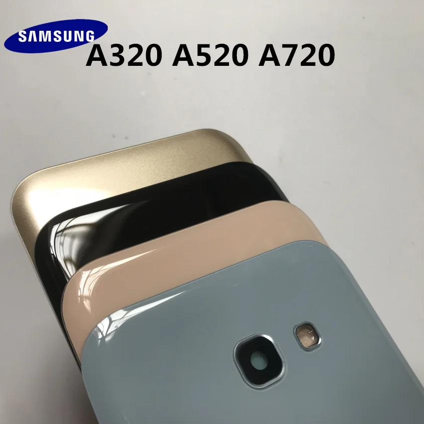 samsung Galaxy A3 A320 A5 A520 A7 A720 задняя панель Батарея стекло задняя дверь крышка предварительно клейкие наклейки+ Инструменты