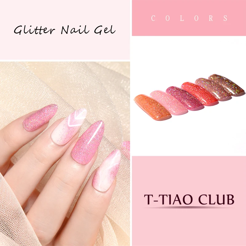 T-TIAO CLUB 6 мл гель для ногтей блесток звездное небо блеск полуперманентный УФ неоновый лак для ногтей лак для маникюра