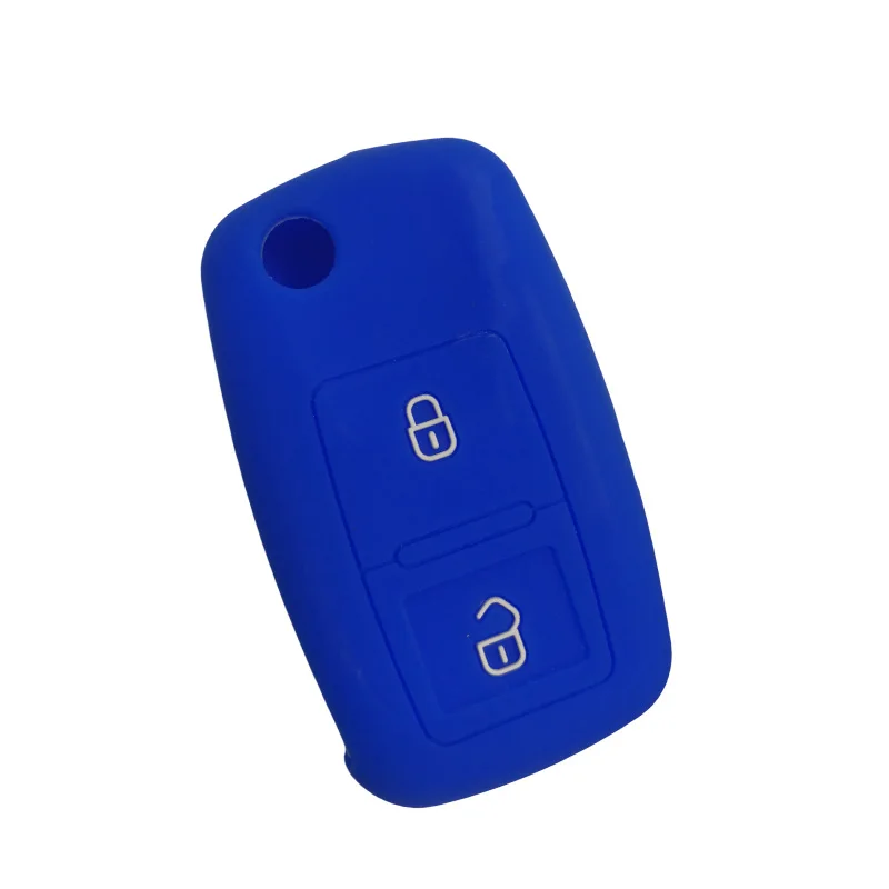 Силиконовый чехол для автомобильного ключа Skoda Octavia A5 Fabia брелока сигнализация