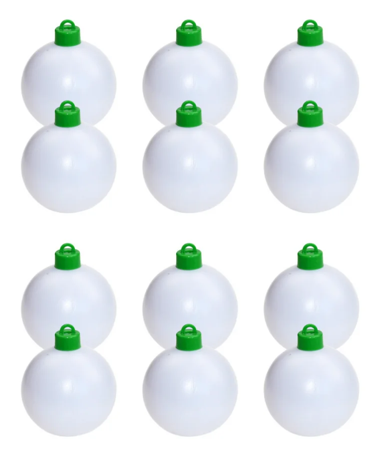 12 balls DIY детские игрушки для рисования Рождественская елка украшения шары Обучающие ремесленные игрушки набор домашний декор украшения яйцо детские подарки - Цвет: 12 balls