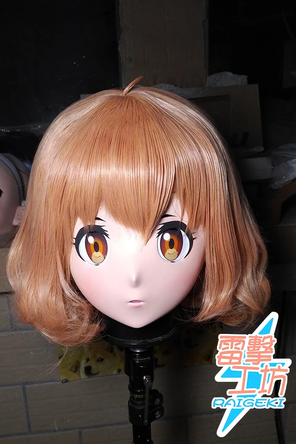 

(KM9179) Handmade Female Sweet Girl Resin Crossdress Outfit Cosplay Japanese Animegao Role Play Kigurumi Mask