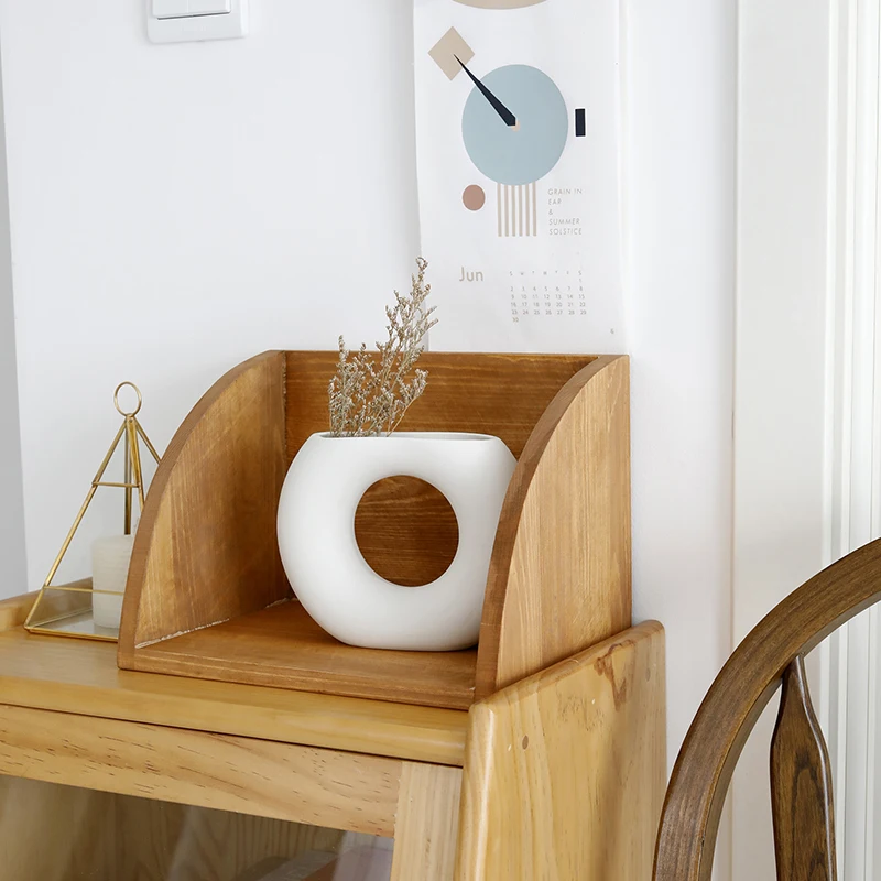 Деревянные стеллажи для хранения SWEETGO подставка свечей коричневого/кофейного