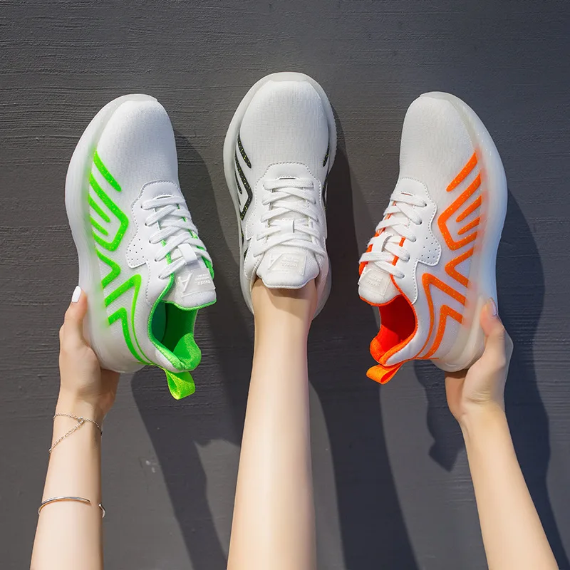 Fujin/Женская обувь Дышащие летние кроссовки на платформе Мягкая удобная