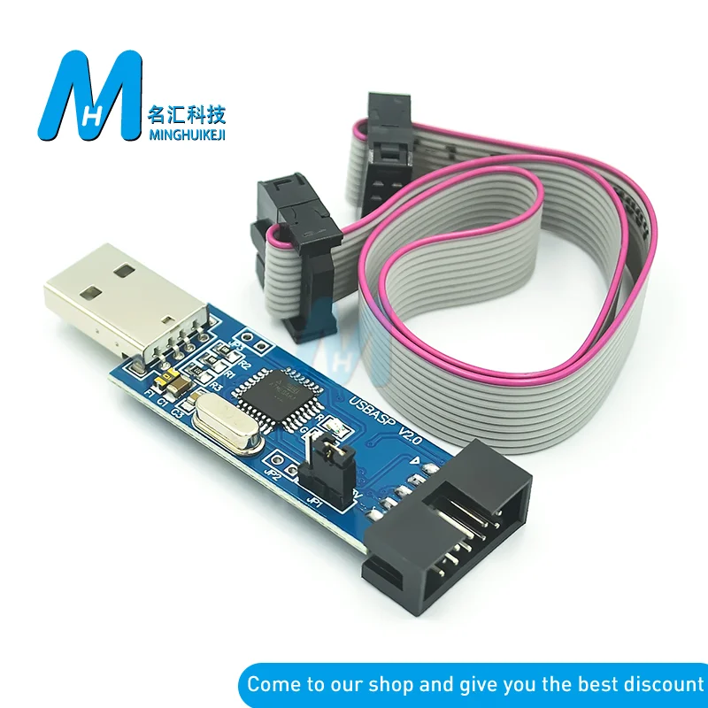 BTE13-006 official USBASP USBISP AVR Programmer USB ISP ASP ATMEGA8 ATMEGA128 Support Win7 64 | Электронные компоненты и