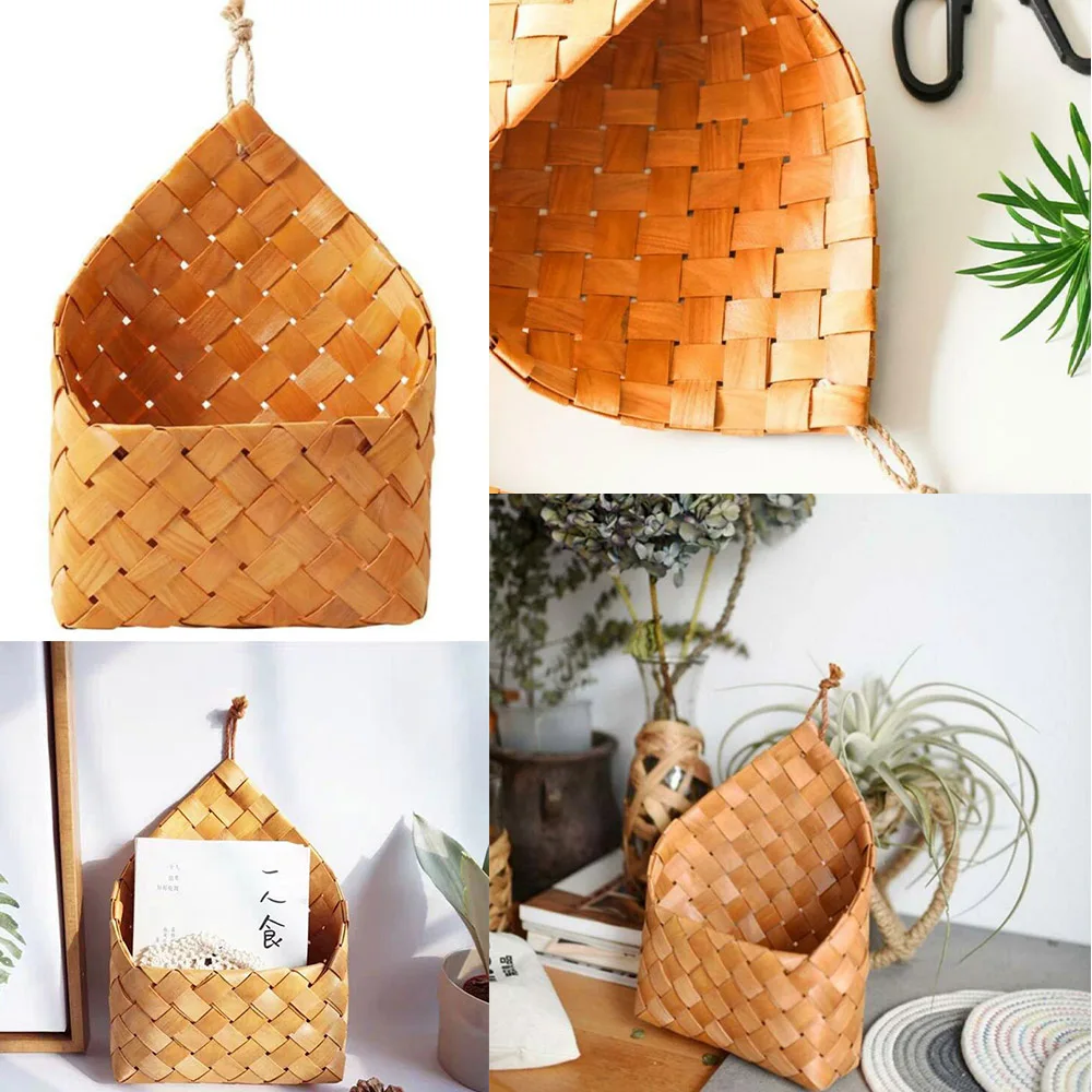 

Garden Basket Decoration Flowerpot Storage Outdoor Handmade Woven Hanging