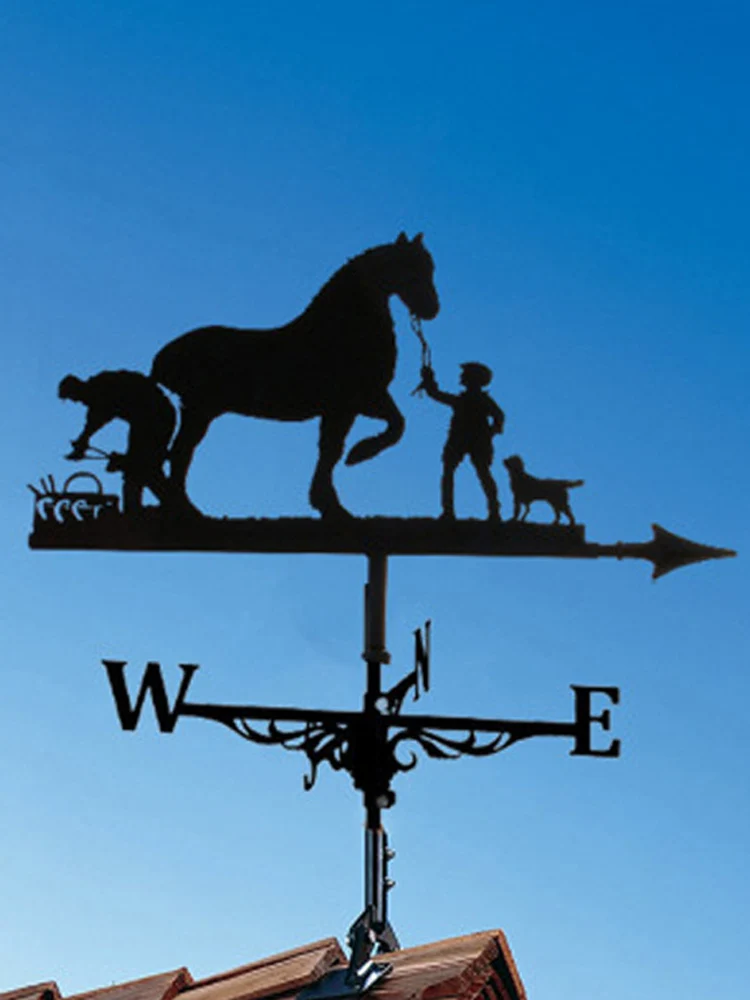 

Farm Weather Vane Retro Durable Scene Garden Stake Weather Vane Professional Measuring Tool Garden Yard decora