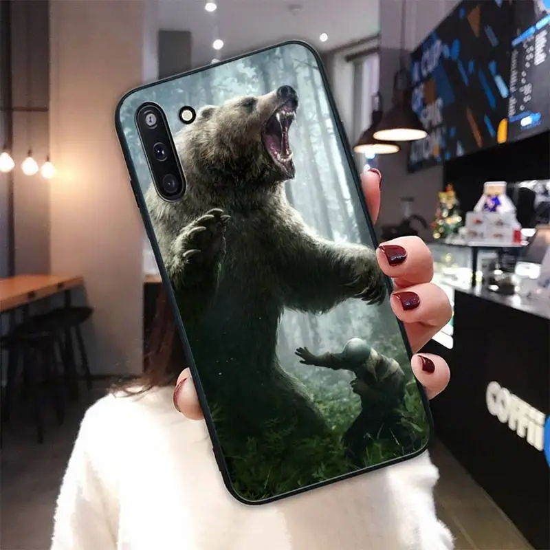 Brown Black Bear Silicone Cover Case For Samsung Galaxy J2 J3 J4 Plus J5 Prime J7 2016 J6 Note 5 8 9 10 Funda | Мобильные телефоны