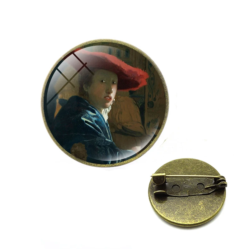 Художника Жан Леон Gerome искусство картины Броши девушка носить жемчуг Johannes Vermeer