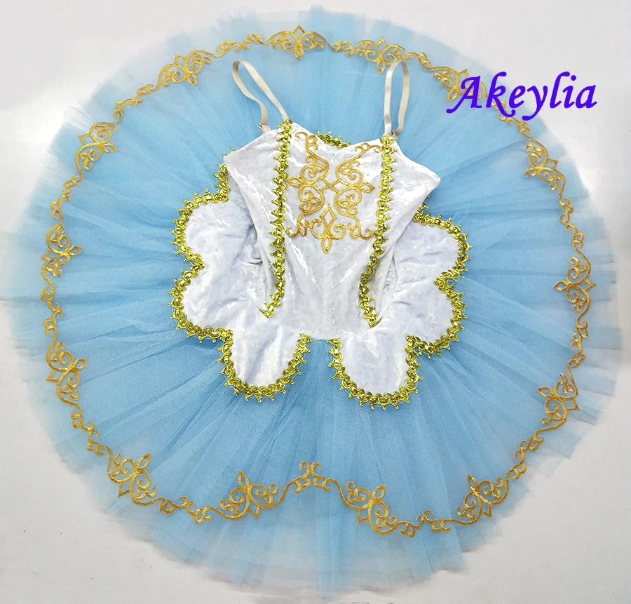 Профессиональные балетные пачки для взрослых цвет синий белый Le Corsaire