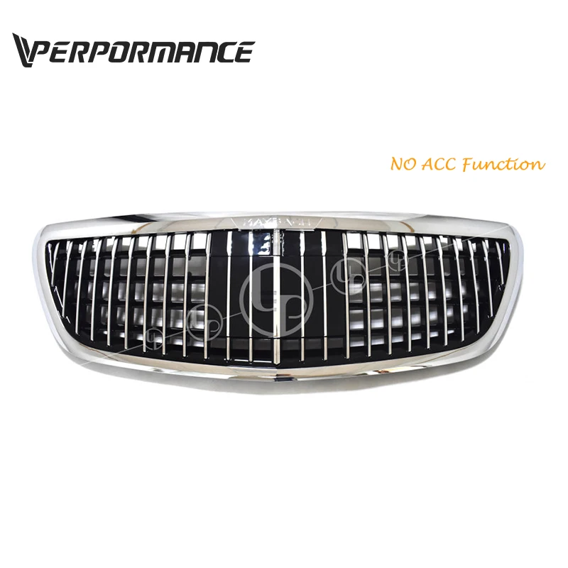 NO ACC function W222 front grille for S500 S600 S500 S550 front grille for W222 front grill ABS material~2019Year - Цвет: NO ACC function