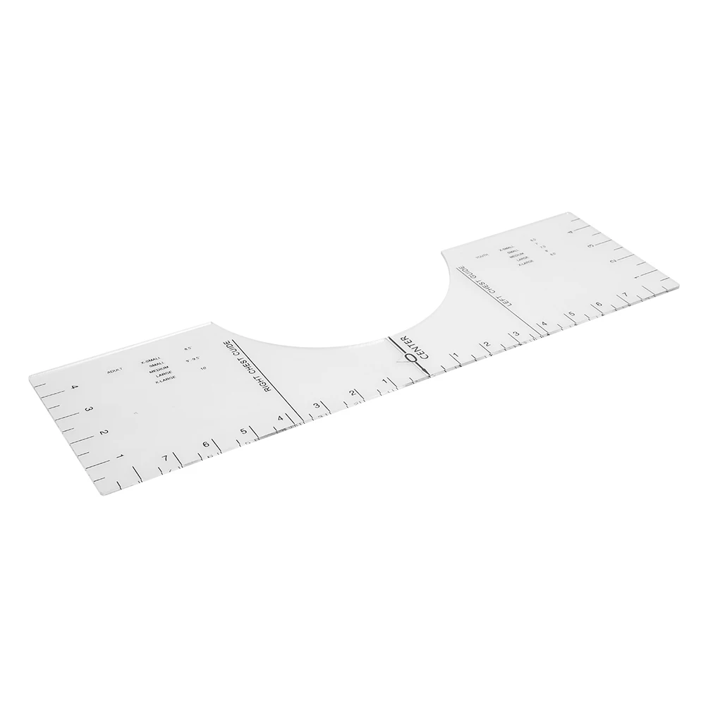

Knitting Counter Density Ruler Sewing Tools T-Shirt Alignment Ruler Craft Ruler with Guide Tool Drawing Template Craft Tool
