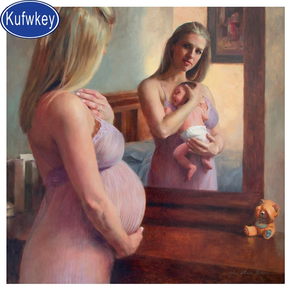 Мозаика Стразы для вышивки крестиком беременных женщин картина малышей алмазная