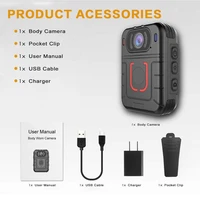 cammpro m831 night vision body worn camera wearable cam 13 hrs recording waterproof for law enforcement