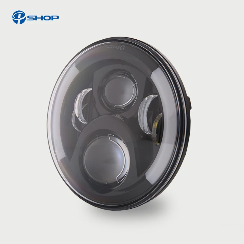 7 &quotдюймовый круглый светодиодный светильник с DRL &amp Hi/короче спереди и длиннее