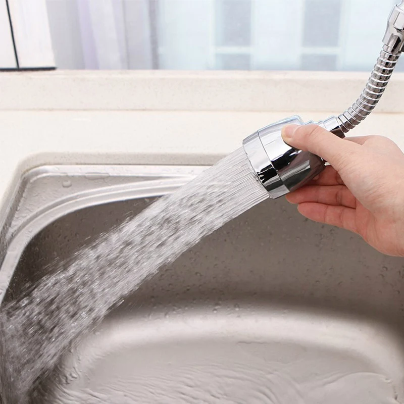 

1pc Household Water Faucet Filter Extender Rotating Anti-splash Water Tap Booster Shower F2
