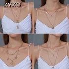 ZYZQ, богемный стиль, лидер продаж, ожерелье для женщин, ретро, многослойное ожерелье с подвеской в виде ракушки, креативная мода, ювелирные изделия для коктейвечерние