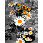 Yumeart алмазная живопись по номерам, цветок, полная выкладка, квадратная Алмазная вышивка, ромашка стразы, картина, мозаика ручной работы, хобби