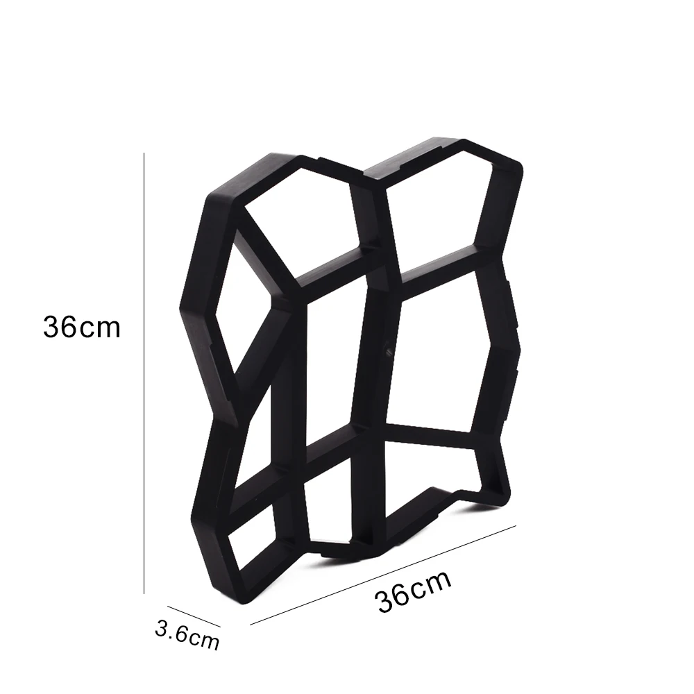 Форма для вымощения черного тротуара цементная форма бетонная 36х36 неровная