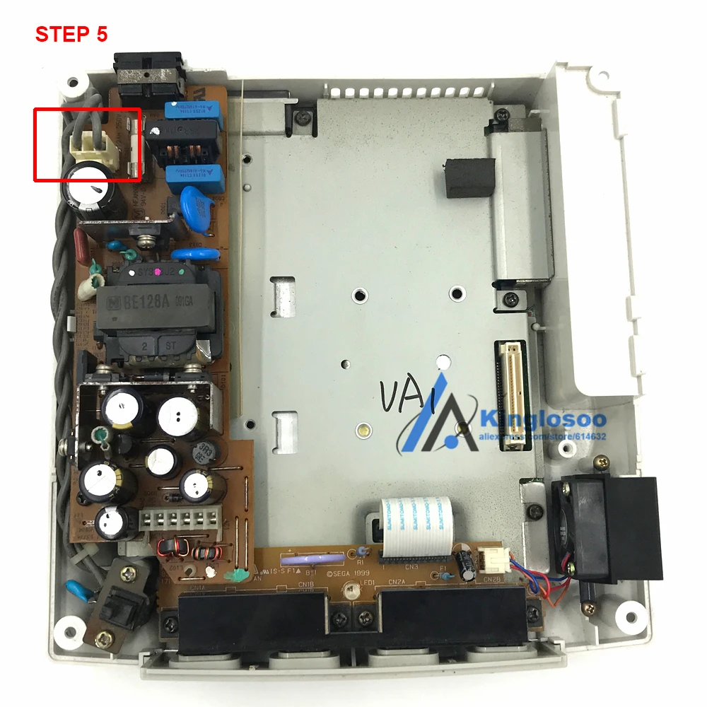 Оригинальная игровая консоль VA0 VA1 120G с внутренним жестким диском, материнская плата для sega Dreamcast DC w/120 шт. игр