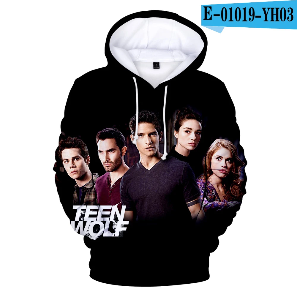 Роскошные Wolf Derek hale толстовки Mannen высокое качество Trui осень зима с рисунком