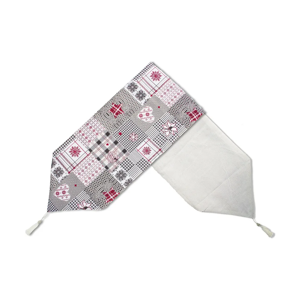 6 цветов украшенное принтом Рождественский Настольная дорожка вечерние