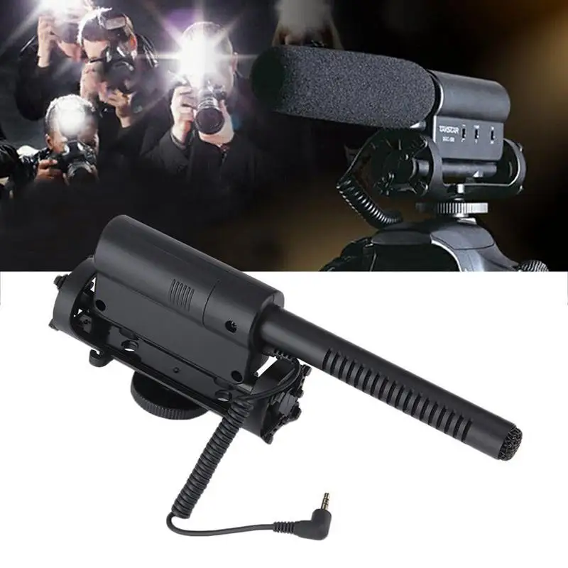 BEESCLOVER TAKSTAR SGC-598 внешний стерео микрофон для интервью камеры Nikon/Canon/DV видеокамеры |
