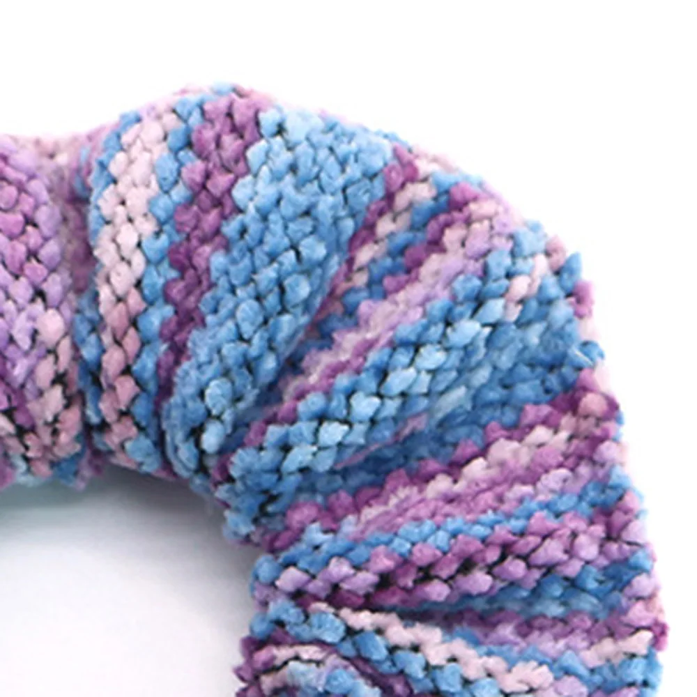 

Simple Design Women Plaid Scrunchie Fashion Knit Elastic Hair Bands Warm Hair Accessories For Girls Rubber Rope Headwear F002
