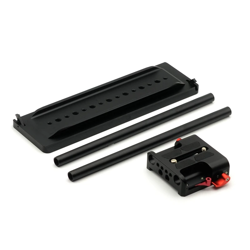 

15mm CNC Camera Base Plate & ARRI Dovetail Tripod Plate for DSLR Video Camcorder for Sony Nikon Canon BMCC R29