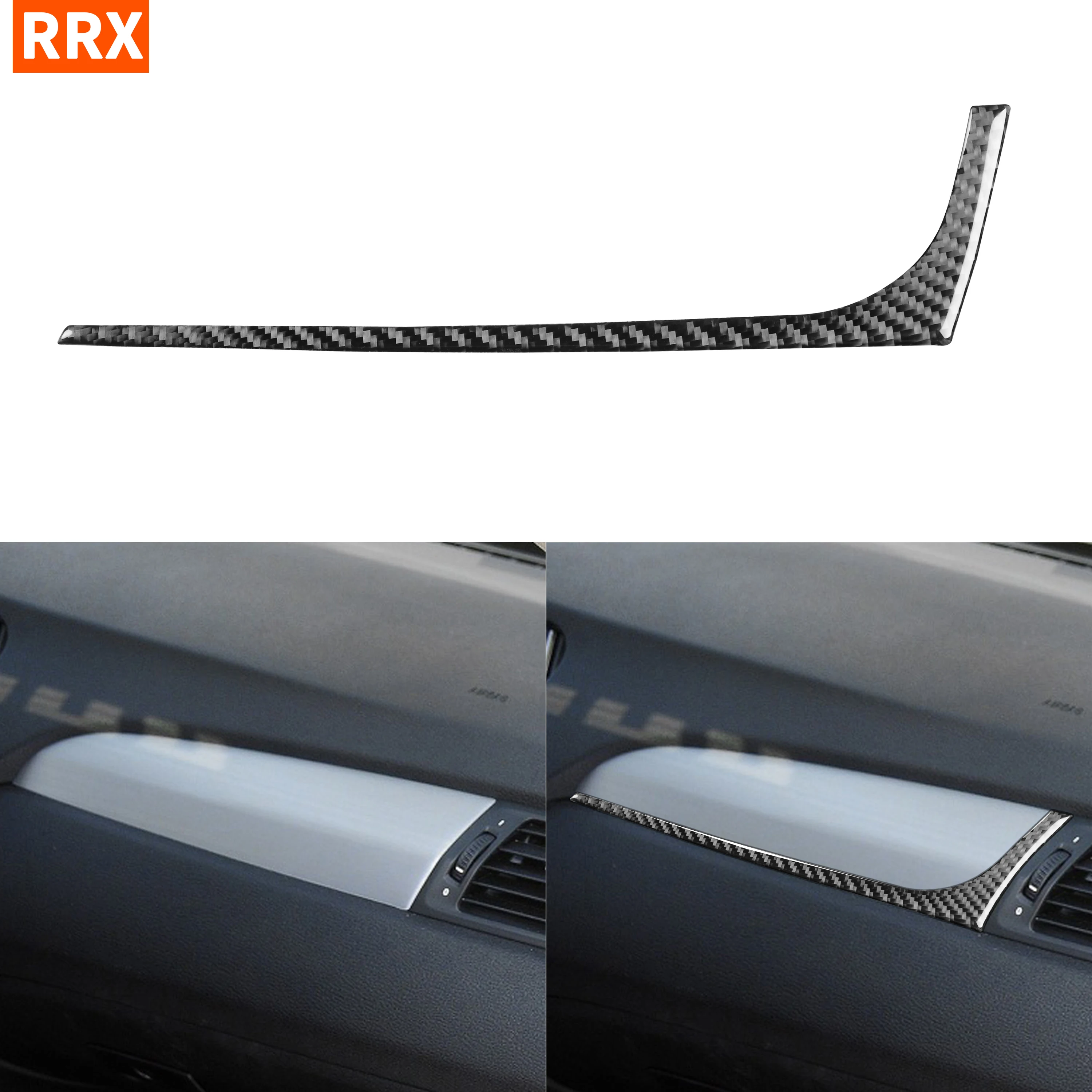 

For BMW F25 F26 X3 X4 2011-2016 Carbon Fiber Dashboard Trim Sticker Co-pilot Cover Decoration Stripe Car Accessories