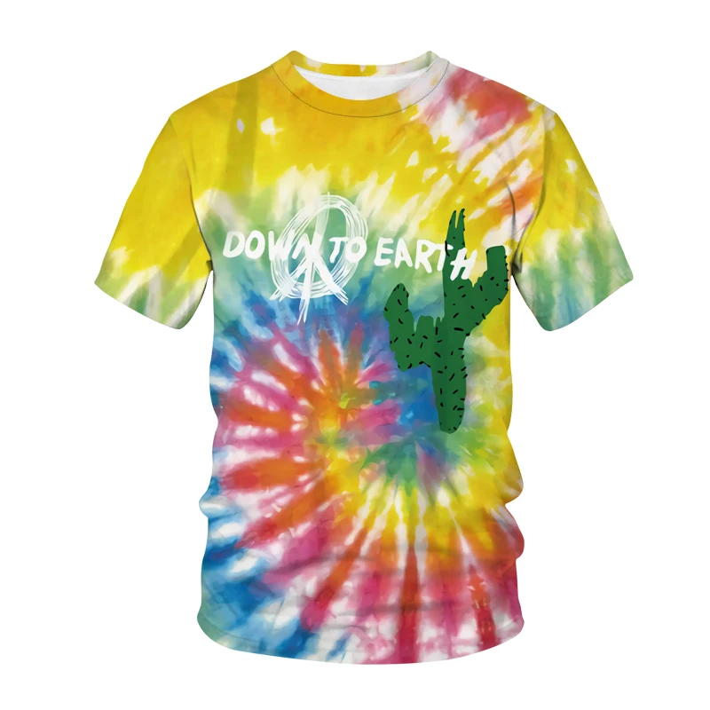 

Men's 3D Color Printed T-Shirt Hip Hop Leisure Travel Essential Polyester Comfortable Summer High Quality Large Size XXS-130