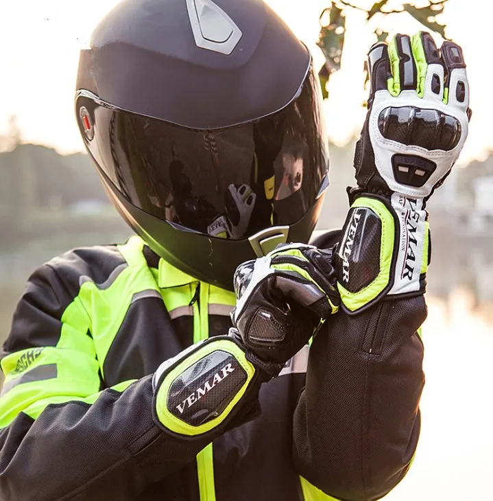 Новые кожаные moto rcycle Перчатки мужские гонки защитный Перчатки moto крест Перчатки luvas moto ciclismo guantes para moto
