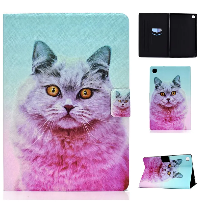 for Samsung Tab A7 T500 2020 Voltage PU Leather Fashion Pattern Funda pare Cover Galaxy A 7 T505 Tablet PC E-Book Case | Компьютеры и
